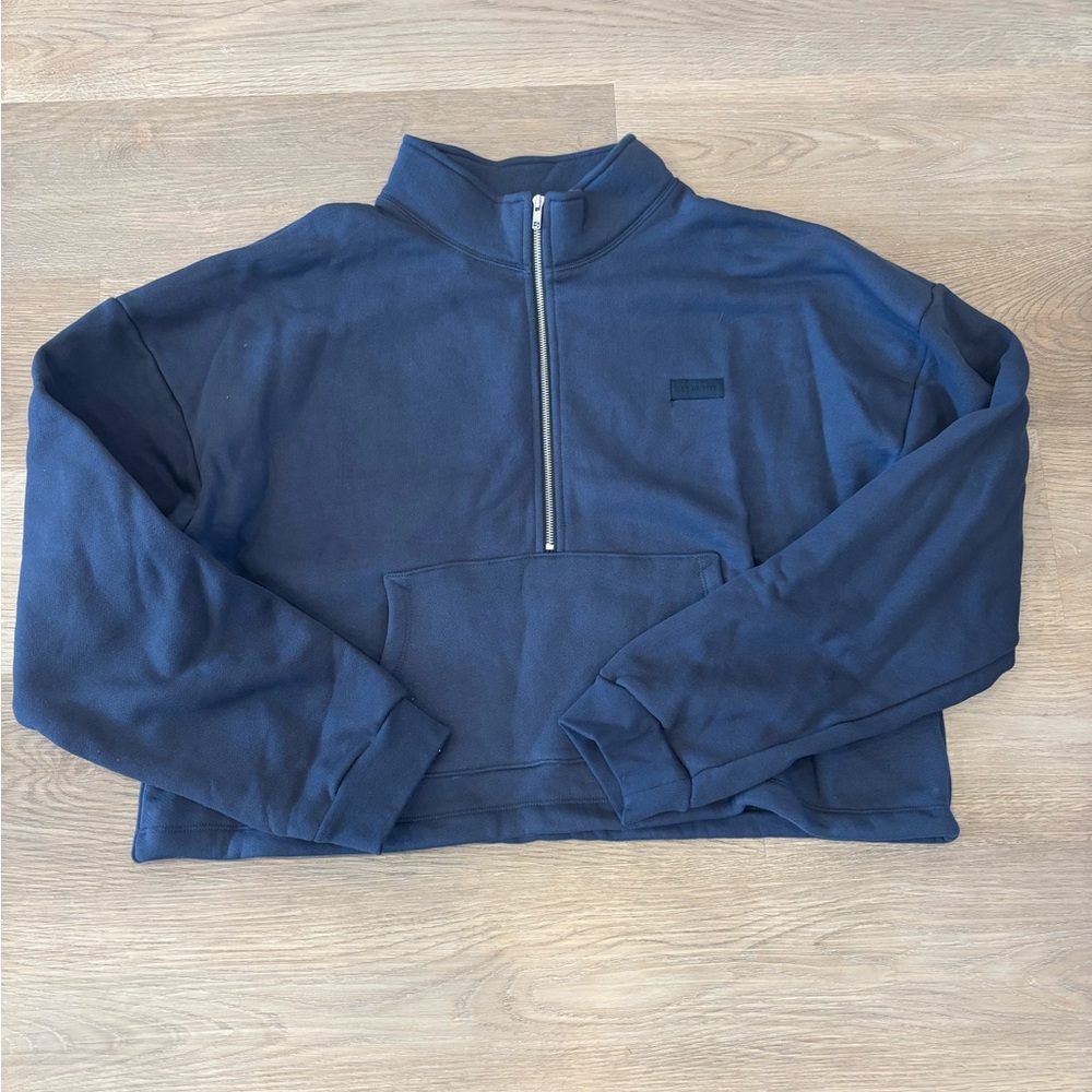 SET ACTIVE‎ Navy Half-Zip Pullover Sweatshirt - image 1
